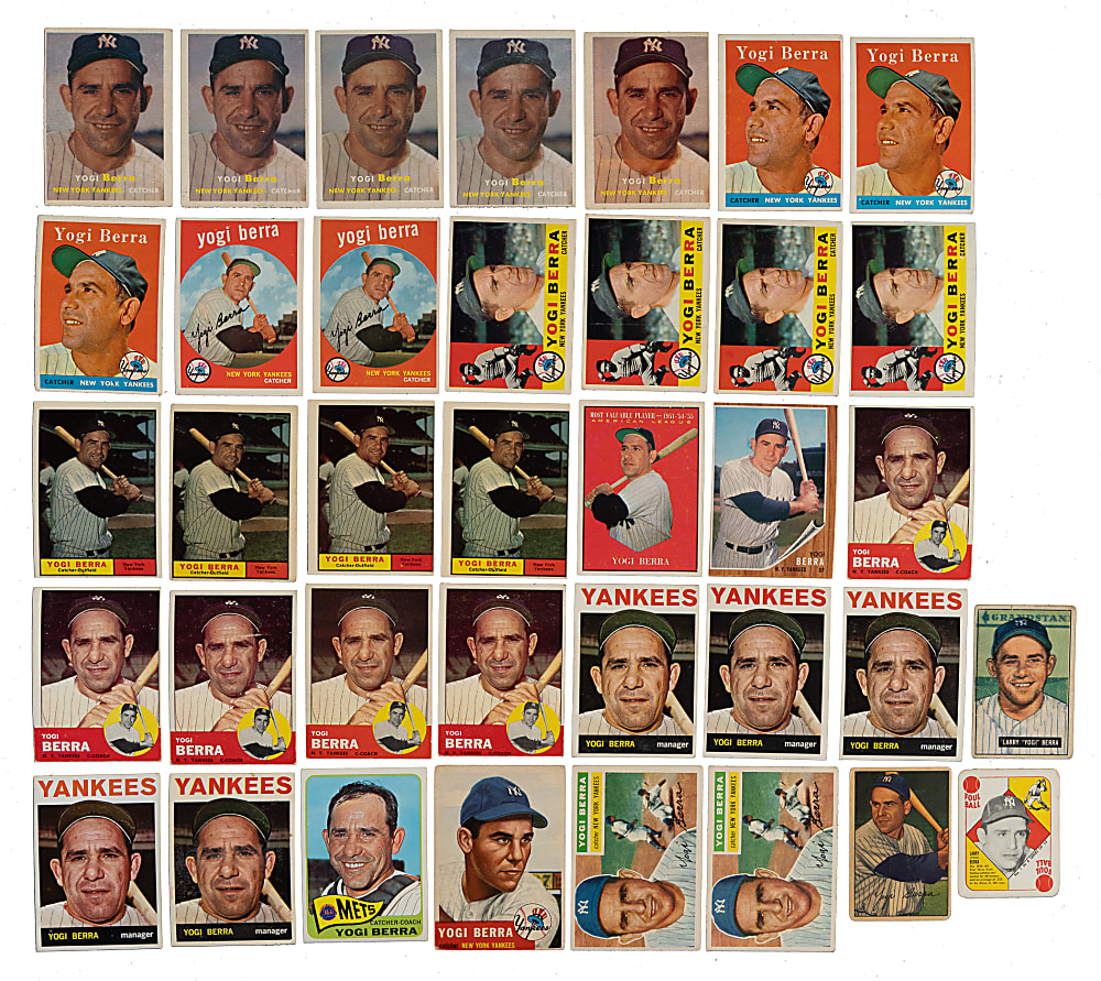 1951 to 1965 Topps and Bowman Yogi Berra Collection (41)
