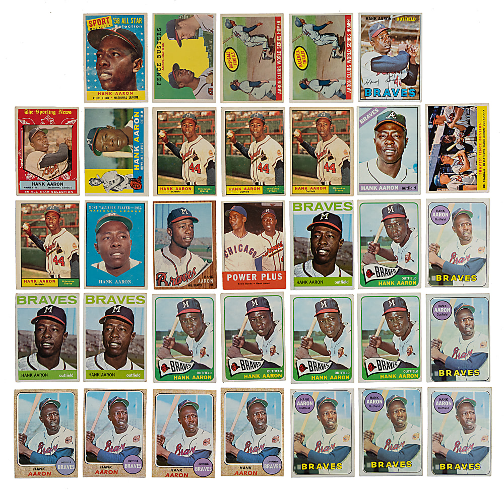 1958 to 1969 Topps Hank Aaron Collection (37)