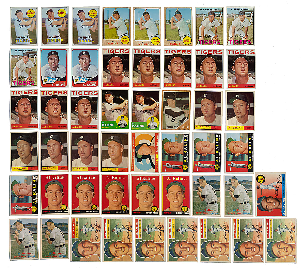 1955 to 1969 Topps Al Kaline Collection (54)