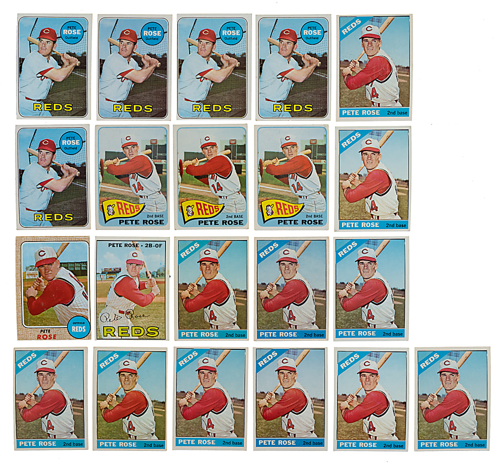 1965 to 1969 Topps Pete Rose Collection (25)
