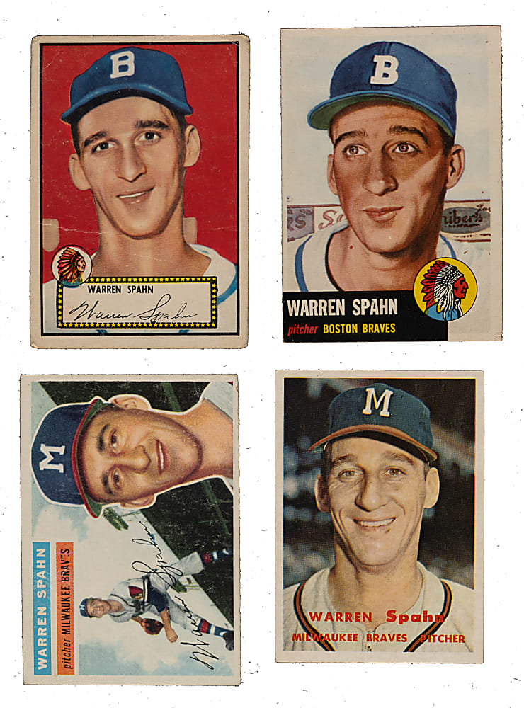 1952 to 1963 Topps Warren Spahn Collection (44)