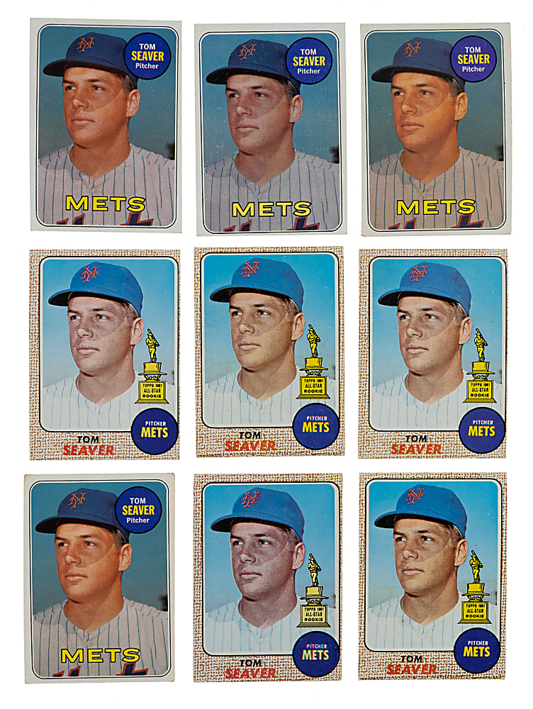 1968 and 1969 Topps Tom Seaver Collection (13)