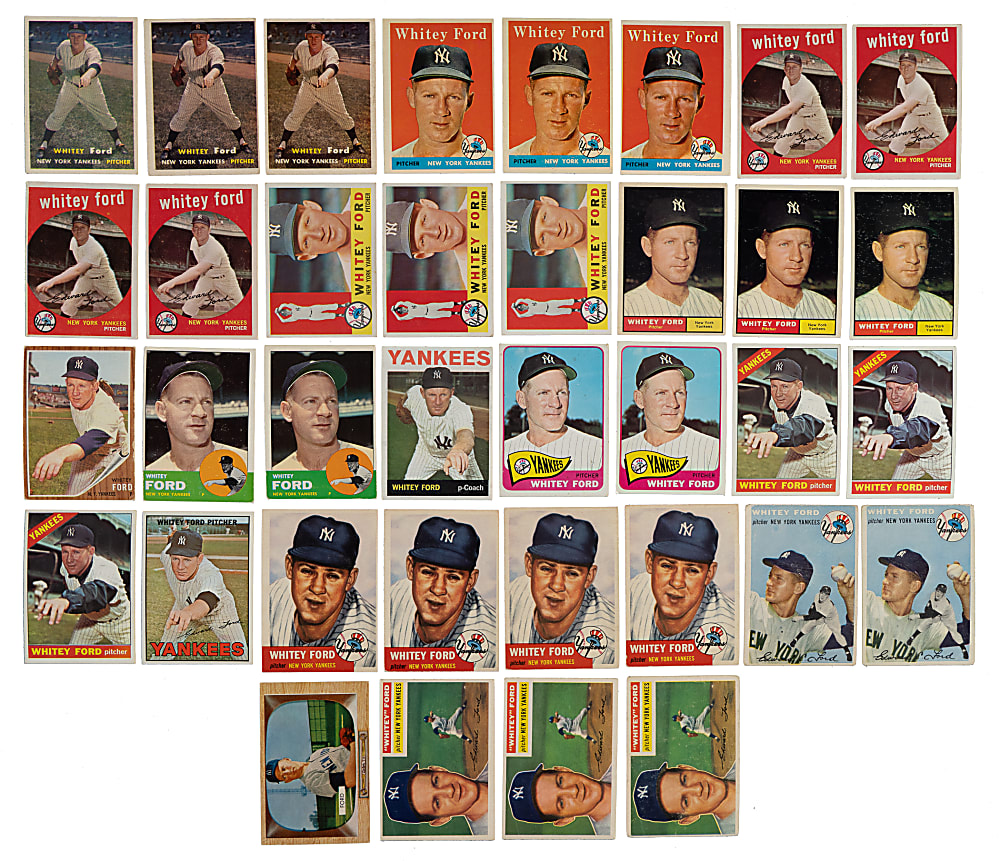 1953 to 1967 Topps and Bowman Whitey Ford Collection (40)