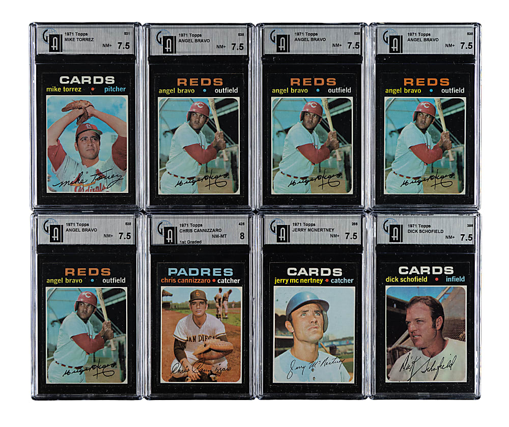 1971 Topps GAI-Graded Collection (44) Including Ernie Banks and Carl Yastrzemski