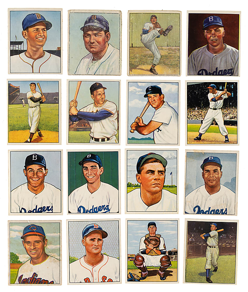 1950 Bowman Collection (79) Including Ted Williams, Yogi Berra, and Roy Campanella