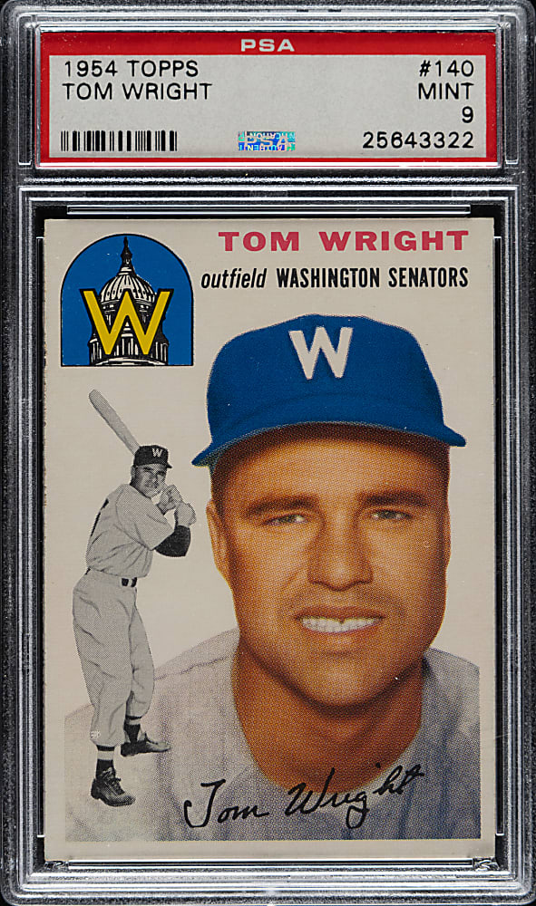 1954 Topps #140 Tom Wright PSA MINT 9