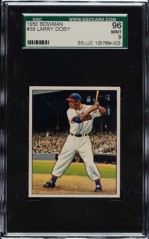 1950 Bowman #39 Larry Doby SGC MINT 96 - 1 of 1 - Highest Graded!