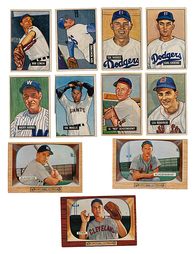 1951 and 1955 Bowman Partial Set Pair (2 Sets, 396 Cards)