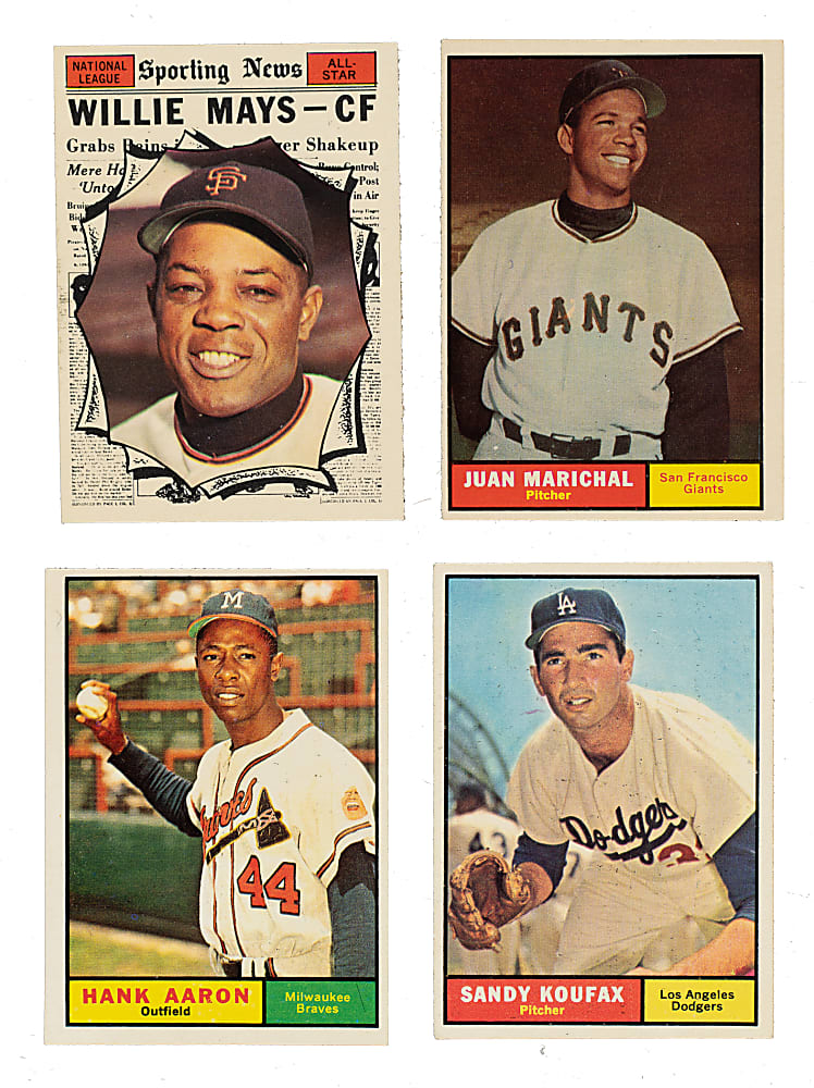 1961 Topps Near-Complete Set (461/587) Including 23 PSA- and SGC-Graded Cards