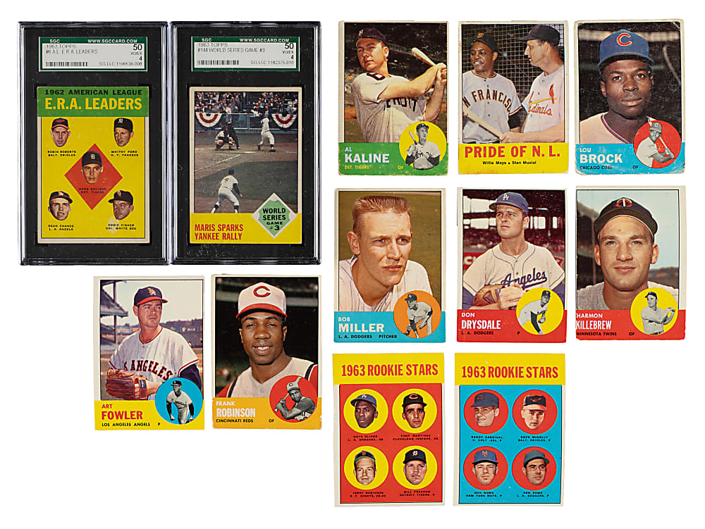 1961 and 1963 Topps Near-Complete Set Pair (2 Sets, 1,004 Cards)