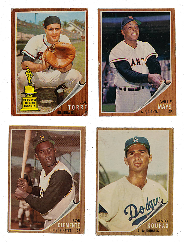 1962 Topps Near-Complete Set (540/598) Plus 42 Variations