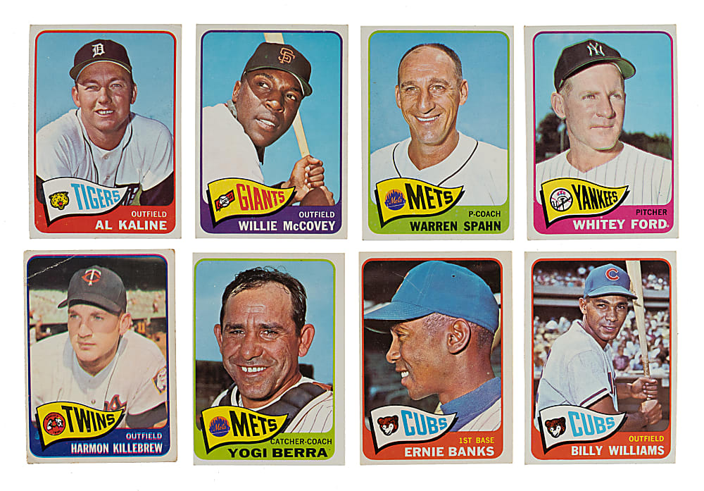 1965 Topps Near-Complete Set (567/598) Including Aaron, Banks, and Carlton Rookie