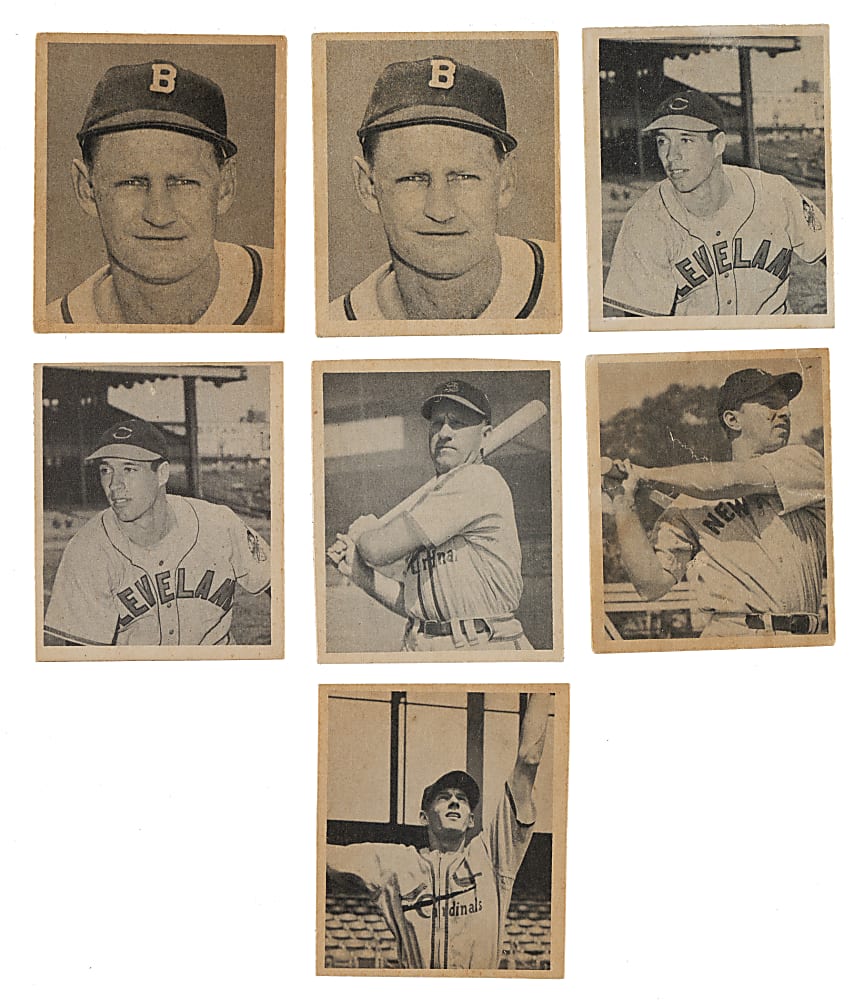 1948 Bowman Partial Set (31/48) Including Berra, Musial, and Spahn Rookies