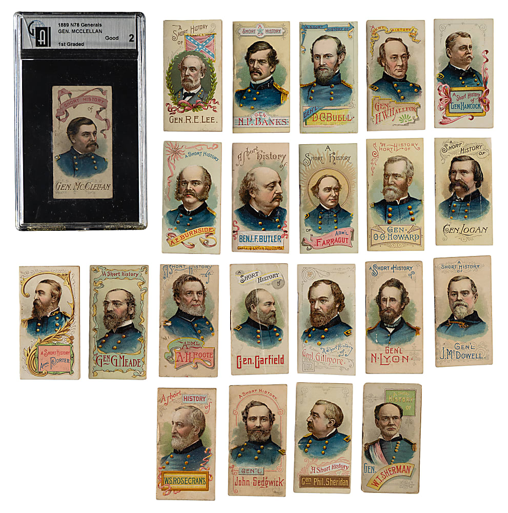 1888 N78 Duke "Histories of Generals" Partial Set (26/50)