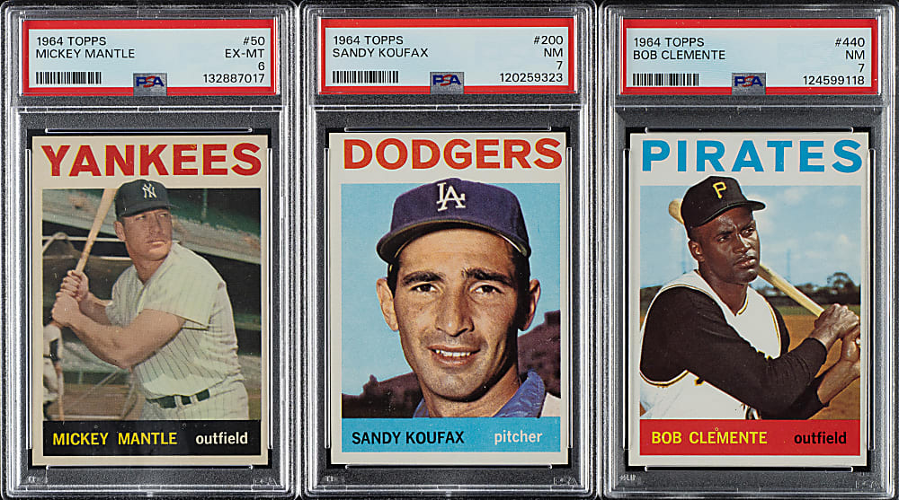 High-Grade 1964 Topps Near-Complete Set (511/587) Including 87 PSA-Graded Cards