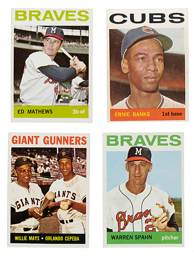 High-Grade 1964 Topps Near-Complete Set (511/587) Including 87 PSA-Graded Cards