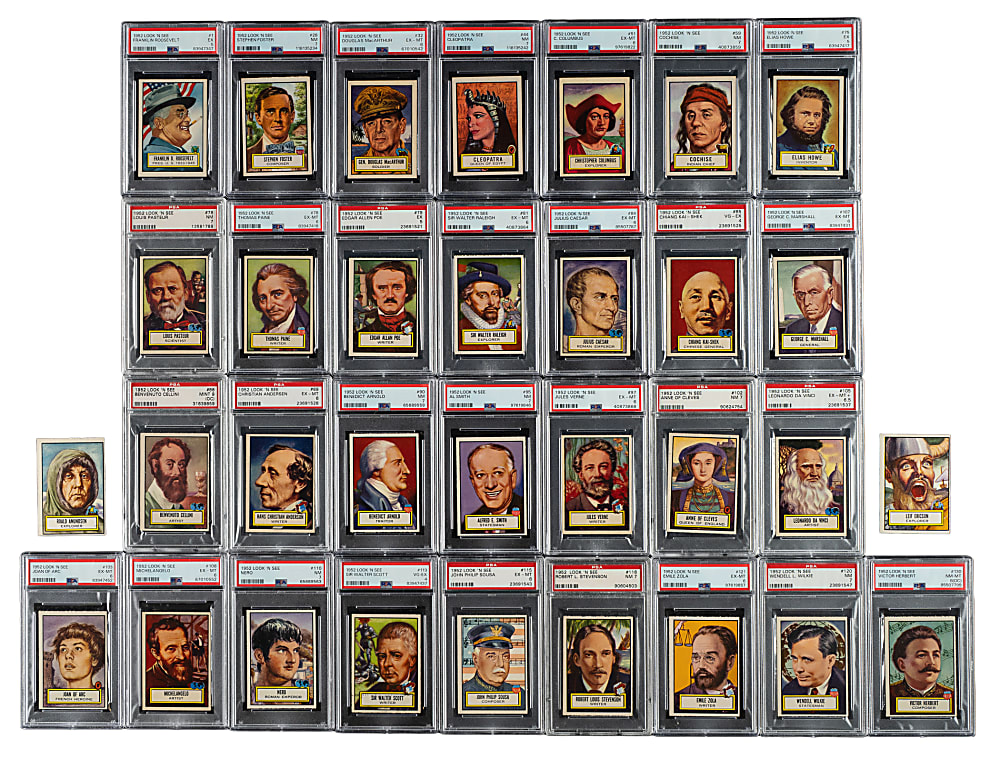 1952 Topps "Look 'n See" Collection (36) Including 34 PSA-Graded Cards