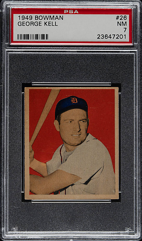 1949 Bowman #26 George Kell Rookie PSA NM 7