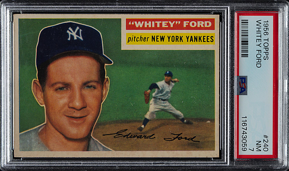 1956 Topps #240 Whitey Ford PSA NM 7