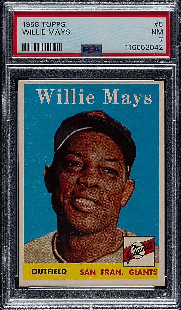 1958 Topps #5 Willie Mays PSA NM 7