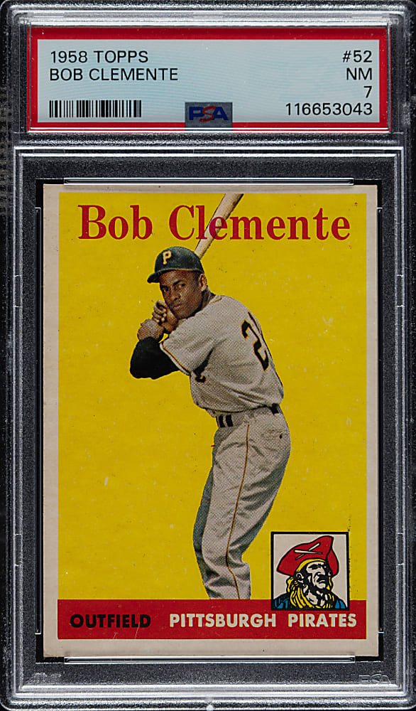 1958 Topps #52 Roberto Clemente PSA NM 7