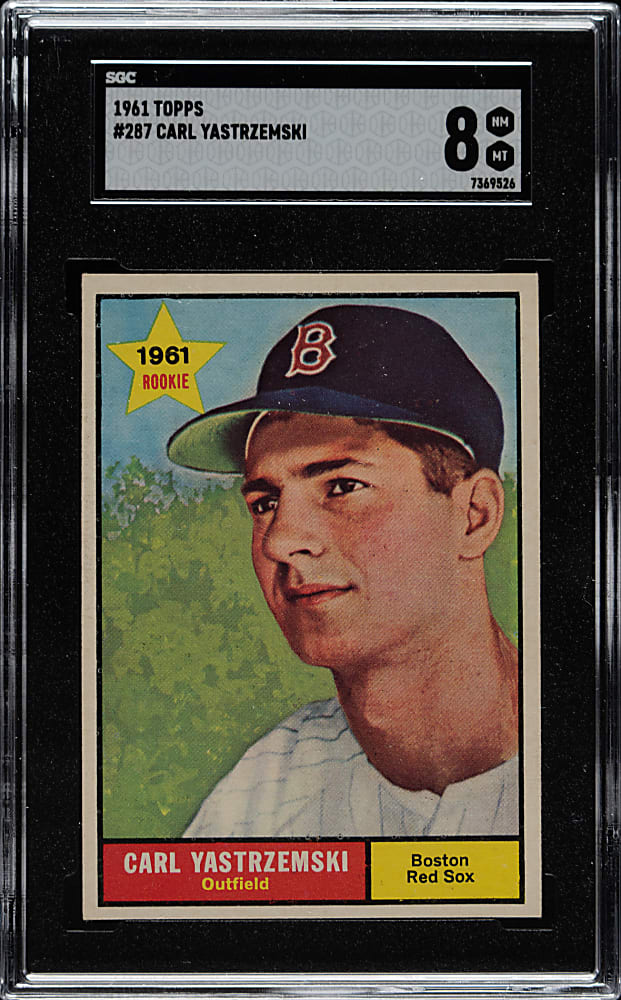 1961 Topps #287 Carl Yastrzemski SGC NM/MT 8