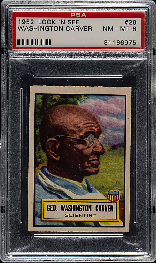 1952 Topps "Look 'n See" #26 Washington Carver PSA NM-MT 8
