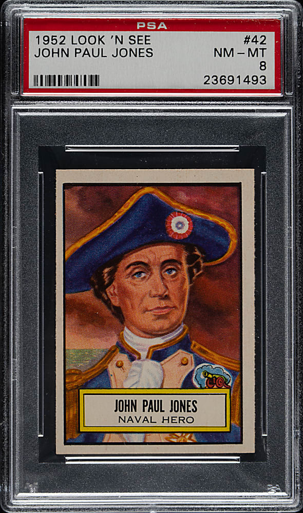 1952 Topps "Look 'n See" #42 John Paul Jones PSA NM-MT 8