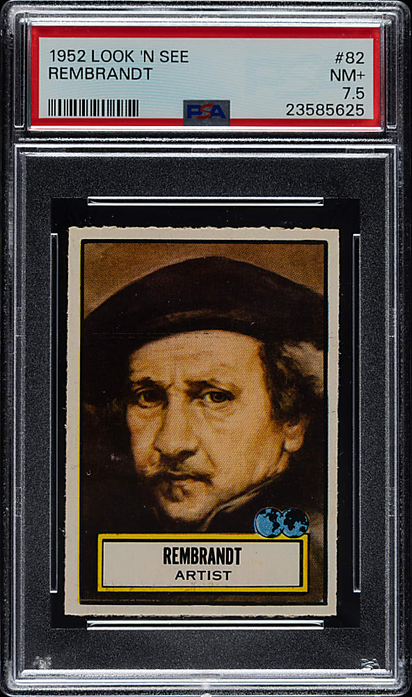 1952 Topps "Look 'n See" #82 Rembrandt PSA NM+ 7.5