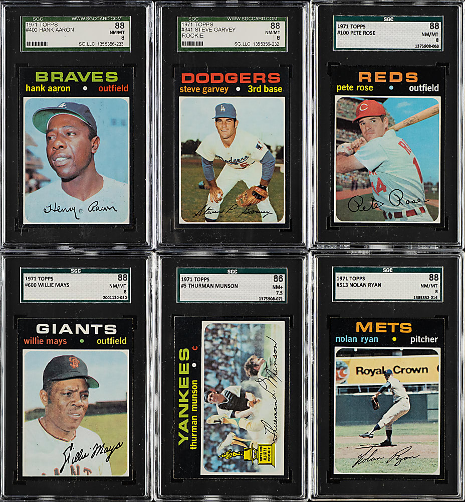 High-Grade 1971 Topps Complete Set (752) Including 20 SGC- and PSA-Graded Cards