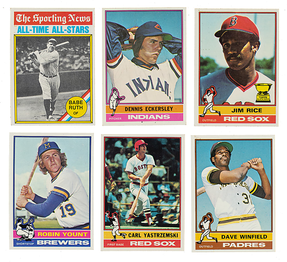 High-Grade 1976 Topps Complete Set (660) Plus Traded Series (44) Including 17 SGC-Graded Cards