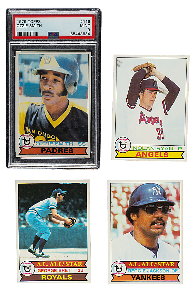 High-Grade 1979 Topps Complete Set (726) Including #116 Ozzie Smith Rookie PSA MINT 9