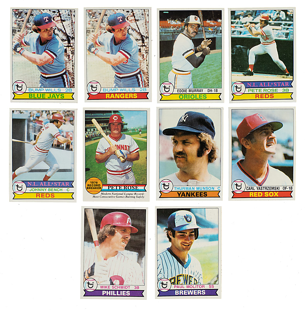 High-Grade 1979 Topps Complete Set (726) Including #116 Ozzie Smith Rookie PSA MINT 9