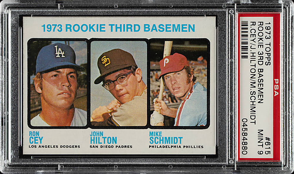 1973 Topps #615 Mike Schmidt Rookie PSA MINT 9
