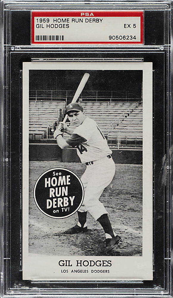 1959 Home Run Derby Gil Hodges PSA EX 5