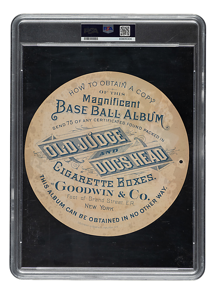 1889 A35 Goodwin Round Album Page Advertisement PSA VG 3 - The ONLY Graded Example!