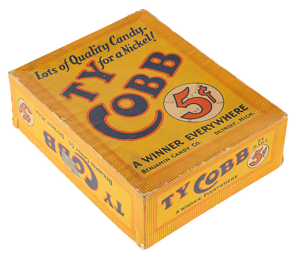 Circa 1920s Ty Cobb Candy Original Box