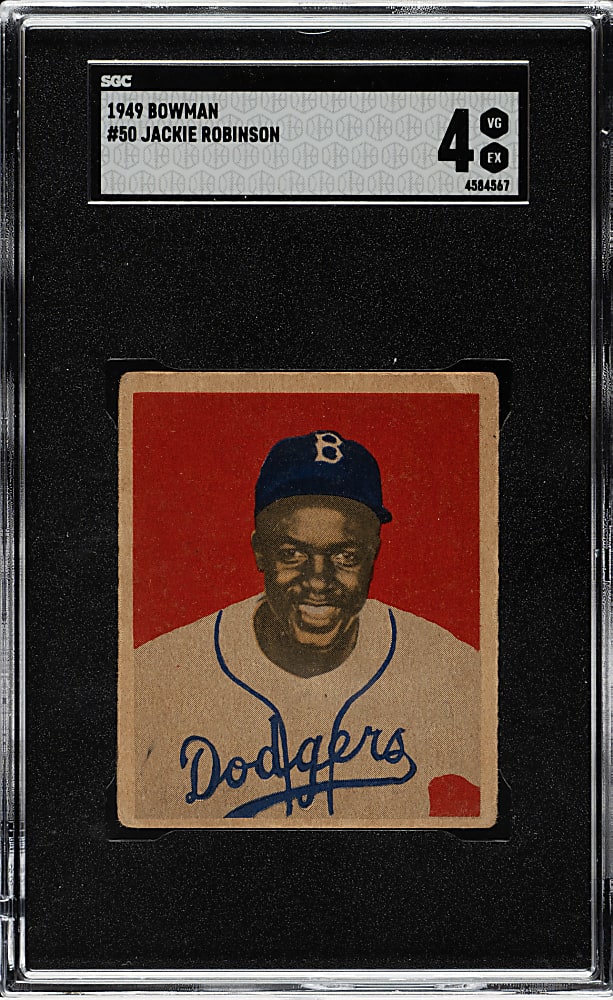 1949 Bowman #50 Jackie Robinson SGC VG/EX 4