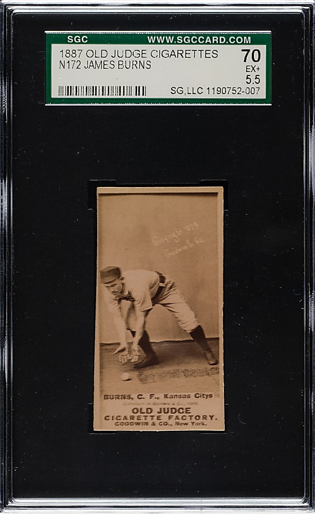 1889 N172 Old Judge James Burns SGC EX+ 70