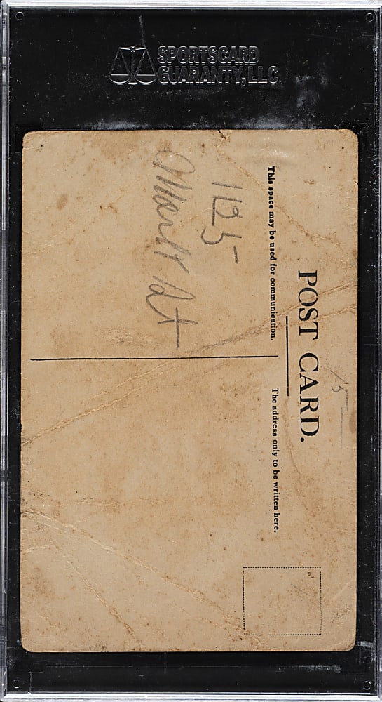 1910 PC796 Sepia Postcards Ty Cobb and Honus Wagner SGC POOR 1