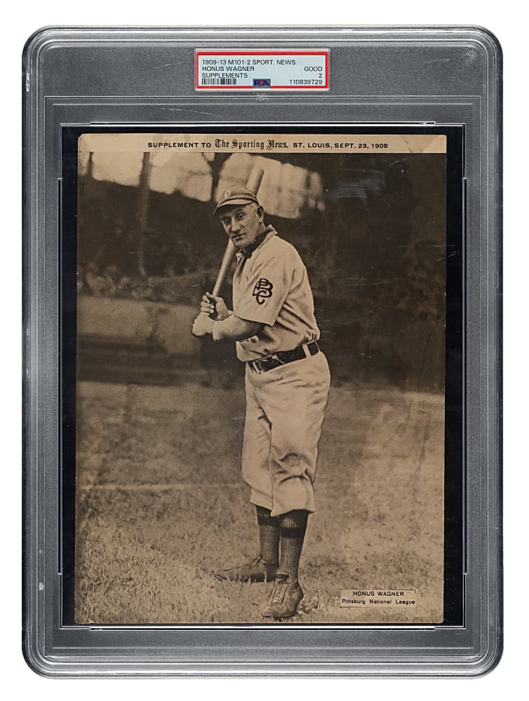 1909-1913 M101-2 Sporting News Supplements Honus Wagner PSA GOOD 2