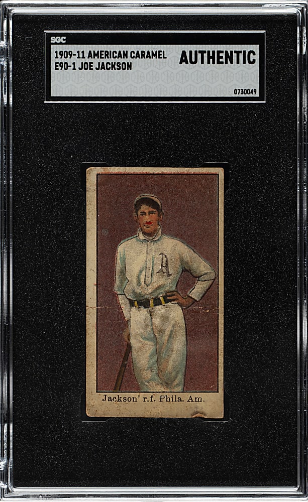 1909-1911 E90-1 American Caramel Joe Jackson Rookie - SGC
