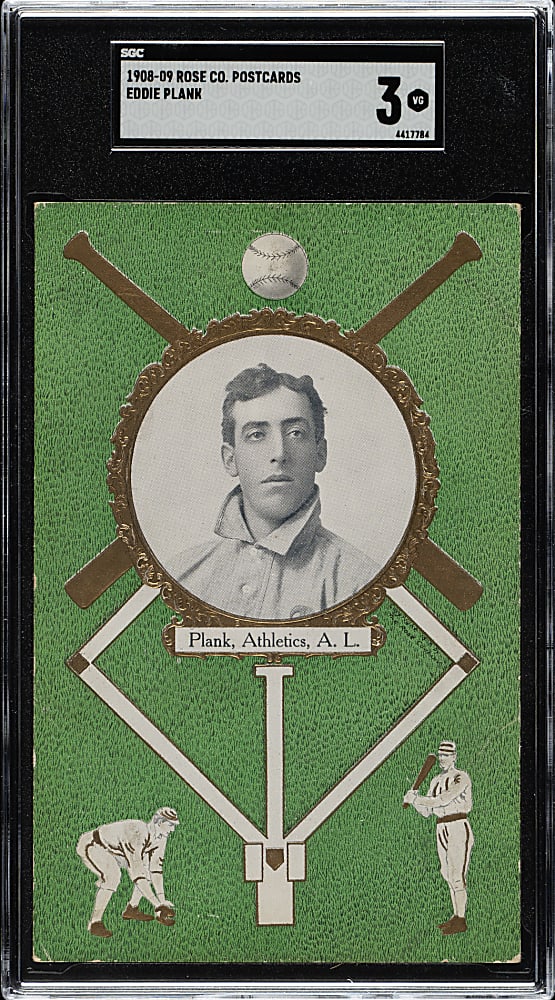 1908 PC760 Rose Company Postcard Eddie Plank SGC VG 3 - 1 of 1 - Highest Graded!