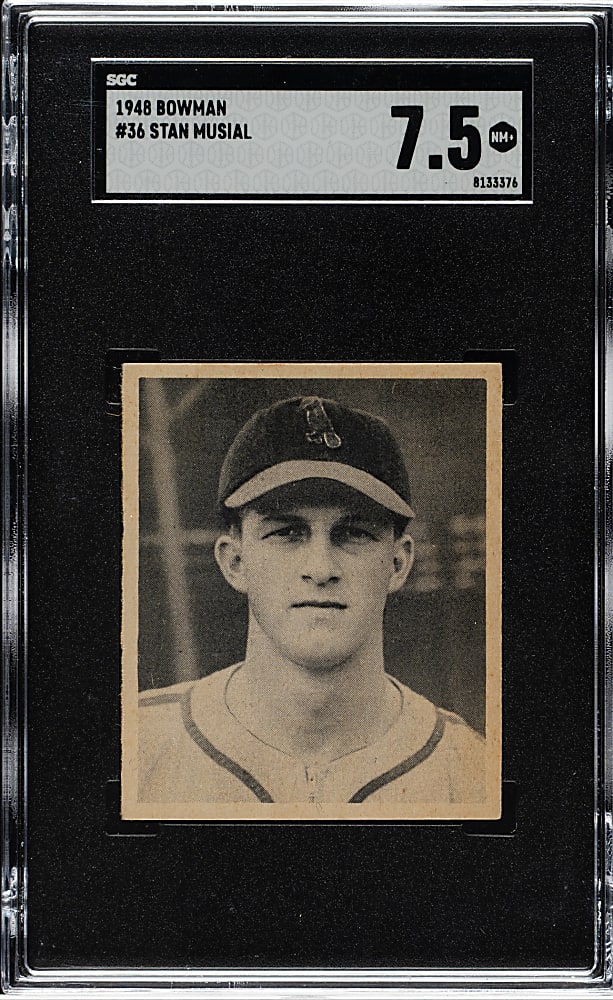 1948 Bowman #36 Stan Musial Rookie SGC NM+ 7.5
