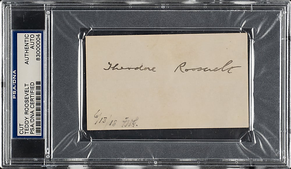 Theodore "Teddy" Roosevelt Cut Signature - PSA/DNA