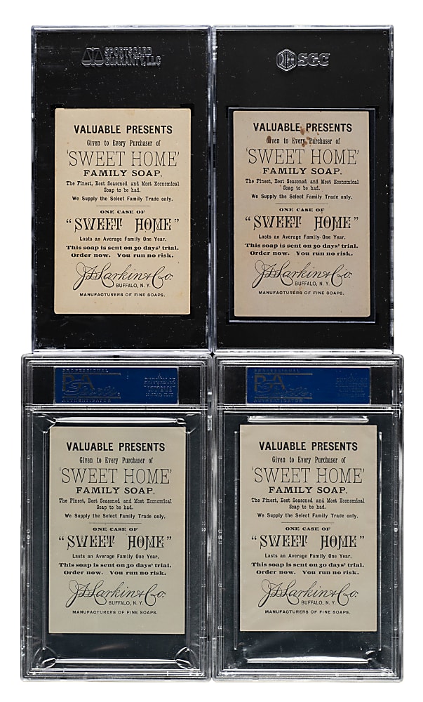 Circa 1890s J.D. Larkin & Co. "Sweet Home" Trade Card PSA- and SGC-Graded Collection (20) Including George Washington and Grover Cleveland