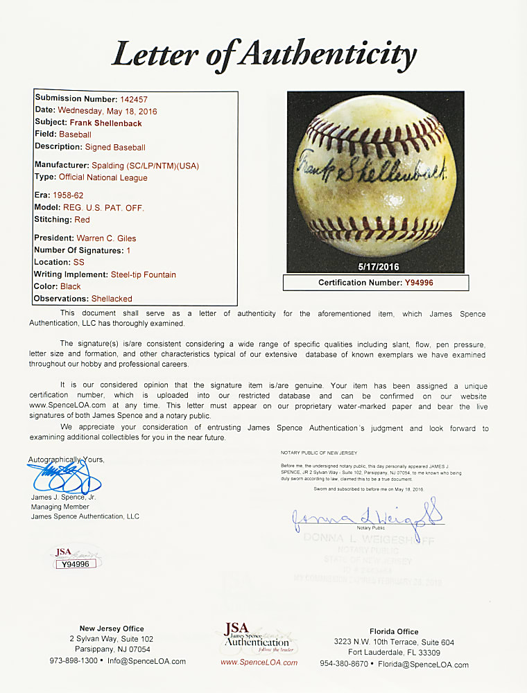 1951 New York Giants National League Champions Single-Signed Baseball Collection (33) Including Mays, Irvin, and Durocher