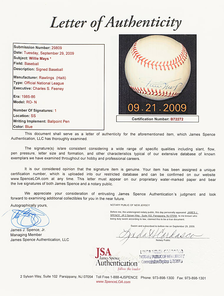 1951 New York Giants National League Champions Single-Signed Baseball Collection (33) Including Mays, Irvin, and Durocher