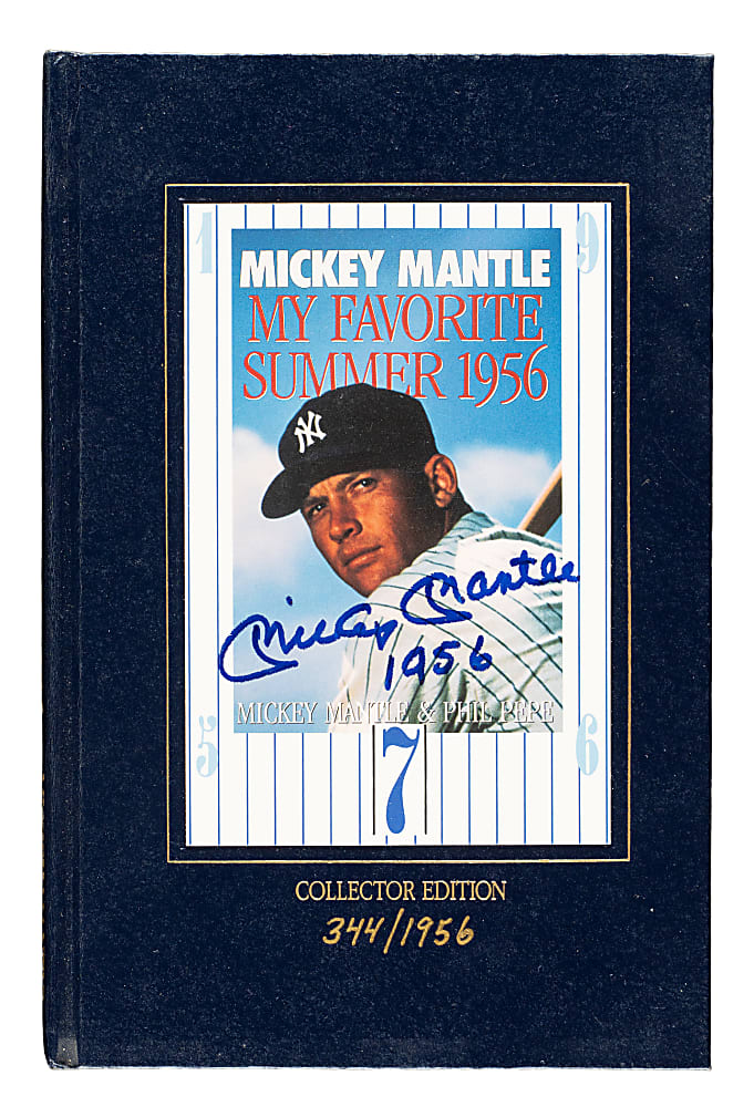 Mickey Mantle Signed "My Favorite Summer 1956" Collector Edition Book #344/1956