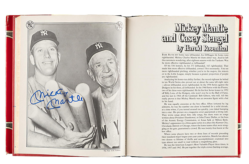 1979 "The Yankees: The Four Fabulous Eras of Baseball's Most Famous Team" Multi-Signed Book with DiMaggio, Mantle, Martin, and Mattingly - JSA